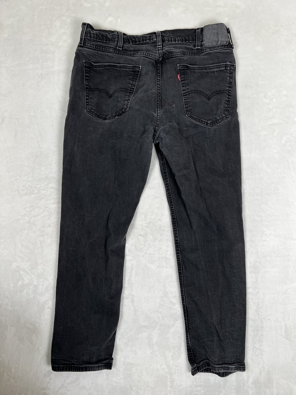 Levis 541 Jeans Mens 36x30 Black Tapered Flex Denim Faded Retro Vintage READ - Picture 8 of 12